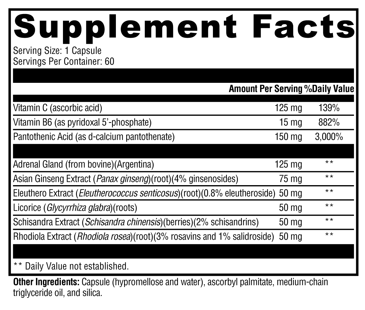 Adrenaliv 60 capsules