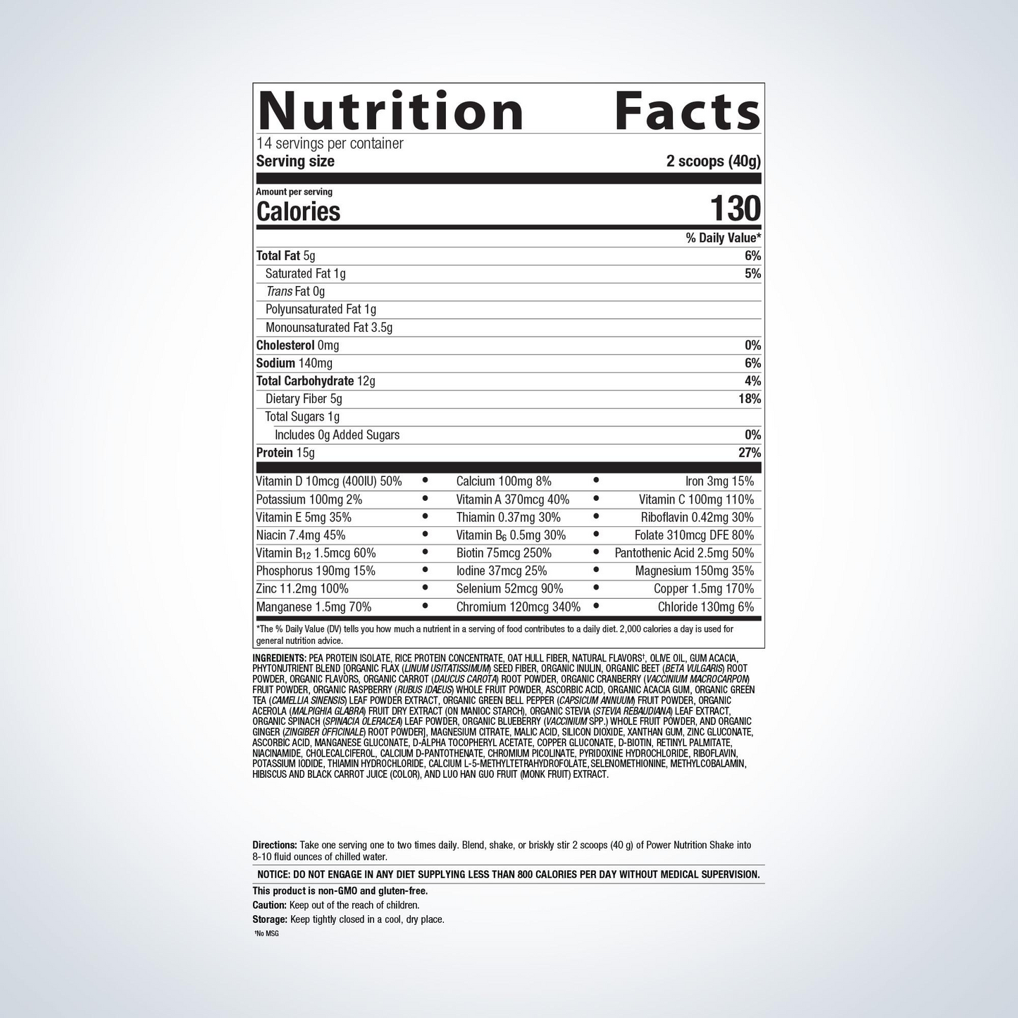 Power Nutrition Shake