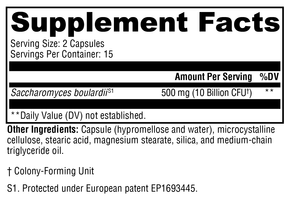 Saccharomycin DF 30 capsules