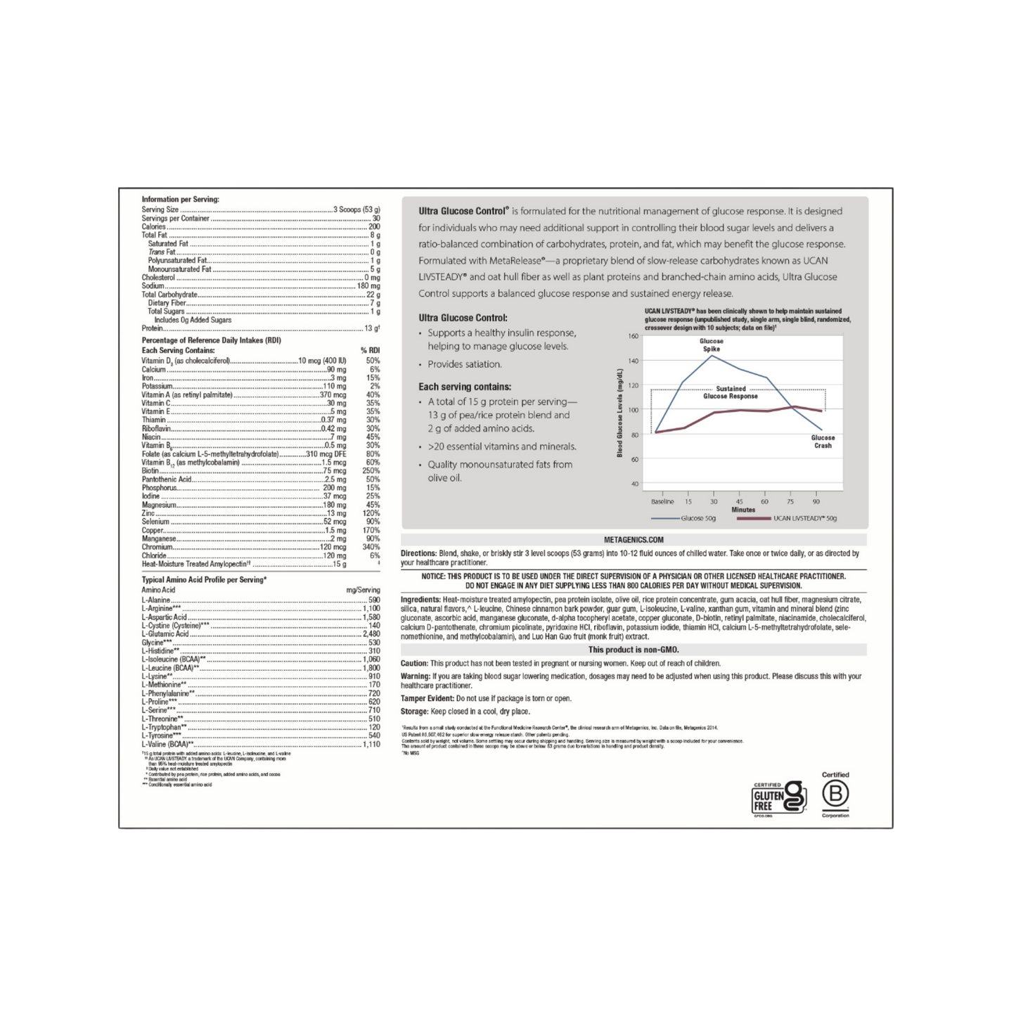 Ultra Glucose Control Vanilla