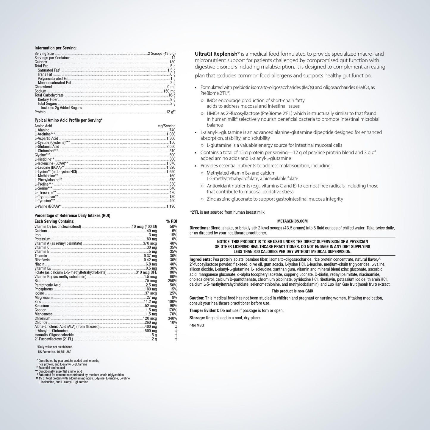 UltraGI Replenish Vanilla